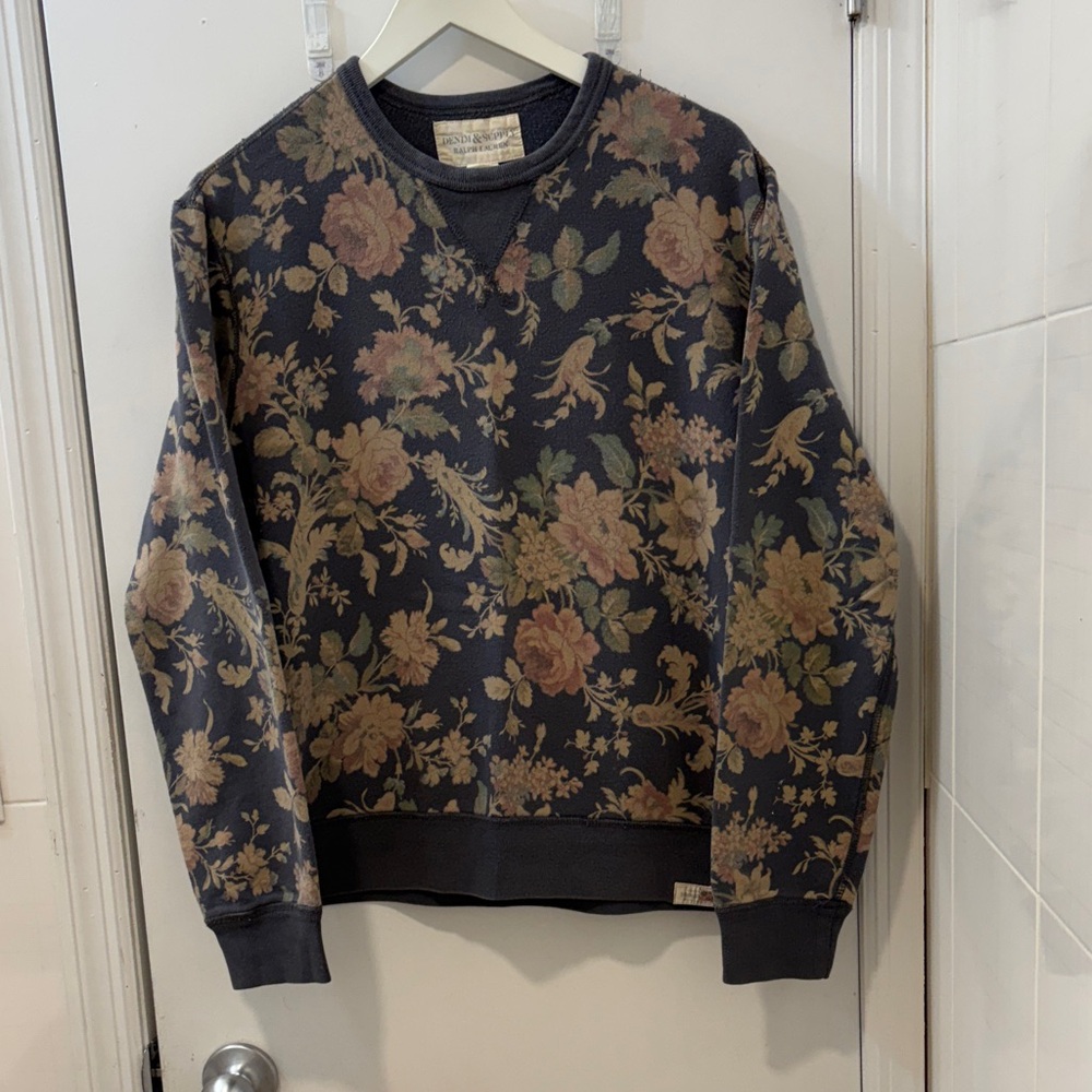 Floral Patterned Men's Sweater